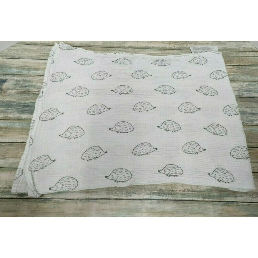 Swaddle Designs Muslin Swaddle Baby Blanket Hedgehog